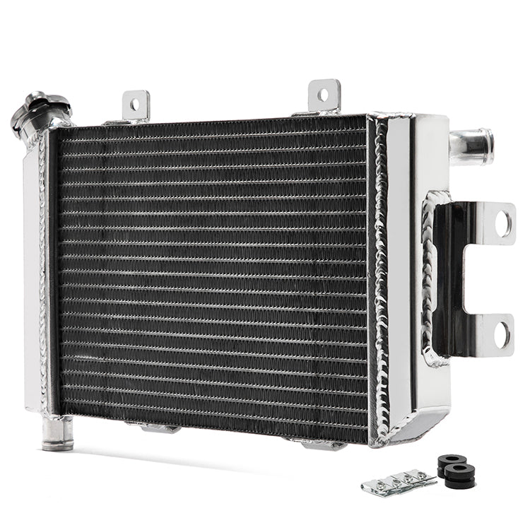 26mm Core Polished Aluminum Radiator For CF MOTO 400 NK 2012-2025 650 NK/ 650 TK / 650 GT 2012-2025
