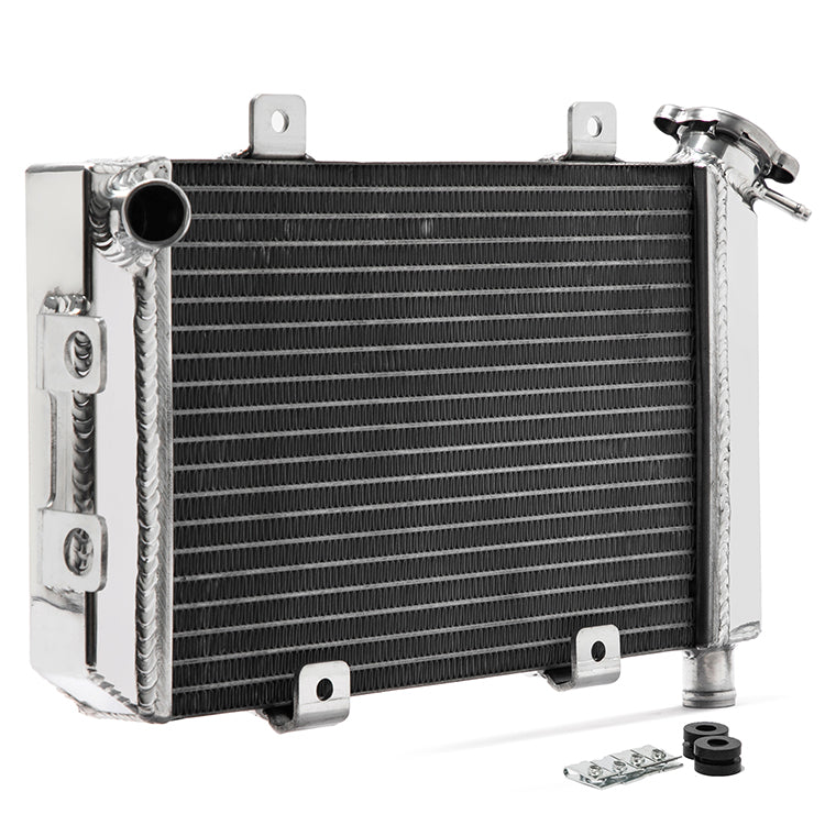 26mm Core Polished Aluminum Radiator For CF MOTO 400 NK 2012-2025 650 NK/ 650 TK / 650 GT 2012-2025