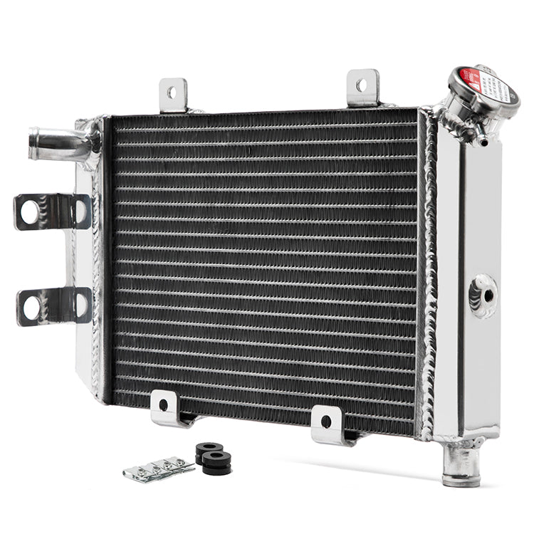 26mm Core Polished Aluminum Radiator For CF MOTO 400 NK 2012-2025 650 NK/ 650 TK / 650 GT 2012-2025